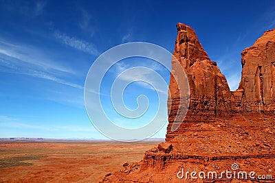 The unique and magnificent landscape of Monument Valley - Utah / USA Stock Photo
