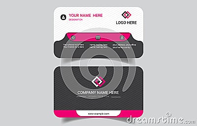 Unique modern creative business card template editable vector file Editable File Editable modern vector file Vector Illustration