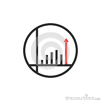 Unique round simple success logo Vector Illustration