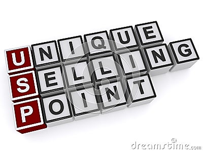 Unique selling point Stock Photo