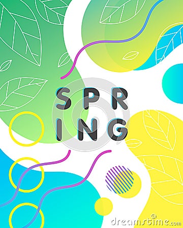 Unique spring card Vector Illustration