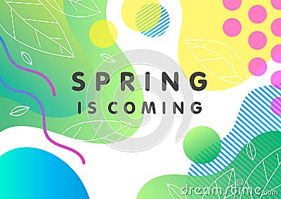 Unique spring card Vector Illustration