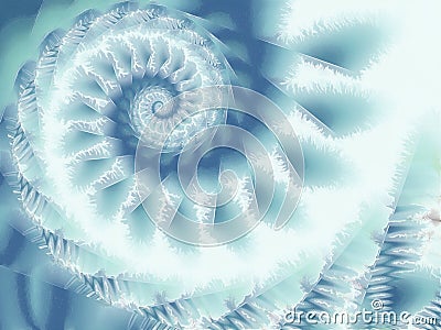 Unique Textures Spiral Fractal Stock Photo