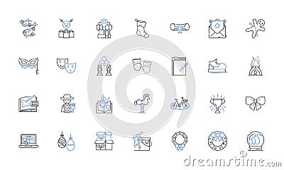 Unique trade line icons collection. Artisan, Craftsmanship, Bespoke, Vintage, Sustainability, Handmade, Quirky vector Vector Illustration