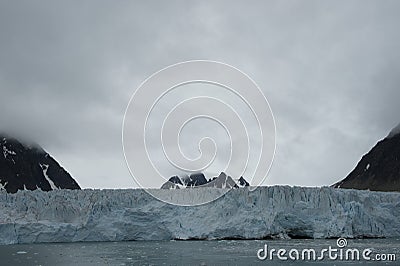 Unusual ice formation in Arctic sea Stock Photo