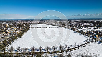 Unique view of winter in Harrogate Stock Photo