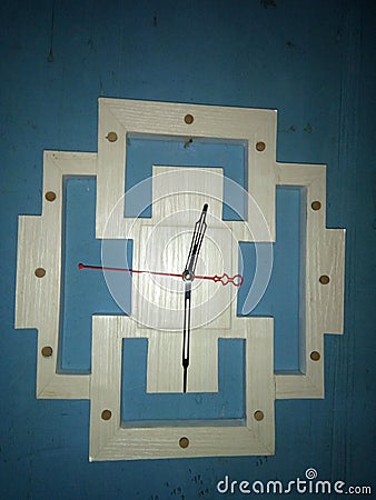 unique wall clock Stock Photo