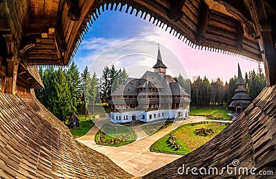 Barsana monastery in Maramures - Romania Editorial Stock Photo