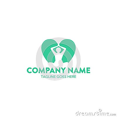 Unique Yoga Logo Vector Illustration