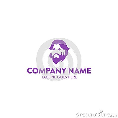 Unique zeus logo template. vector. editable Vector Illustration