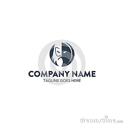 Unique zeus logo template. vector. editable Vector Illustration