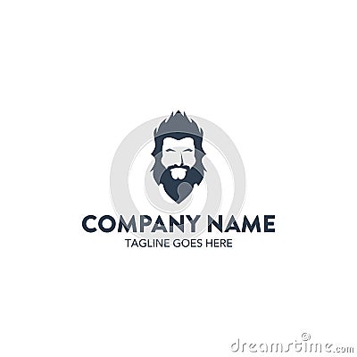 Unique zeus logo template. vector. editable Vector Illustration