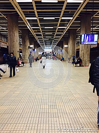 Unirii Plaza metro station Editorial Stock Photo