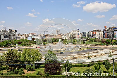 Unirii Square, Bucharest Editorial Stock Photo