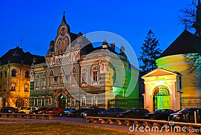 Unirii Square in Timisoara Stock Photo