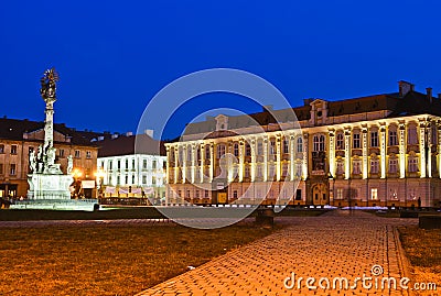 Unirii Square in Timisoara Stock Photo