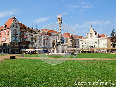 Unirii Square, Timisoara, Romania Stock Photo