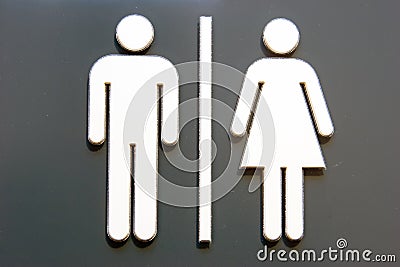 Unisex door symbol Stock Photo