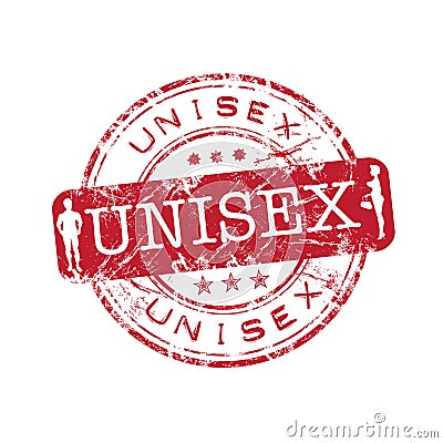 Unisex grunge rubber stamp Vector Illustration