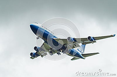 United Airlines Boeing 747 Editorial Stock Photo