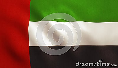 United Arab Emirates Flag Stock Photo