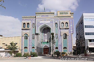 United Arab Emirates. Iranian Mosque, Bur Dubai Editorial Stock Photo