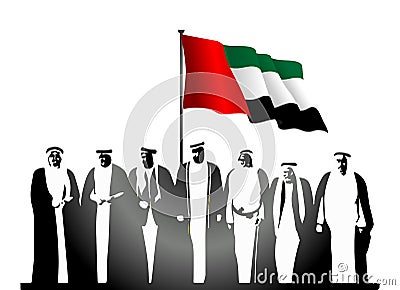 United Arab Emirates ( UAE ) National Day Logo Vector Illustration