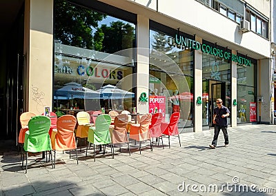 United Colors of Benetton bar and store Editorial Stock Photo