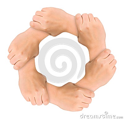 United hands Stock Photo