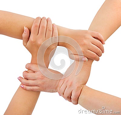 United hands Stock Photo