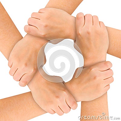 United hands Stock Photo