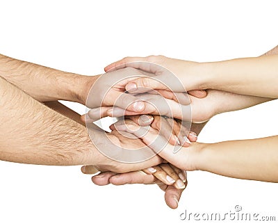 United hands Stock Photo