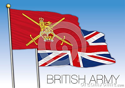 British Army ensign flag, United Kingdom, vector illustration Vector Illustration