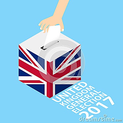 United Kingdom UK General Election 2017 Vector Illustration