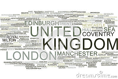United Kingdom word cloud Stock Photo