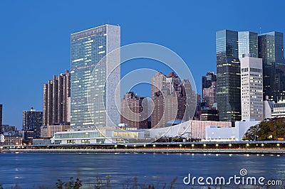 United Nations Building New York City Editorial Stock Photo