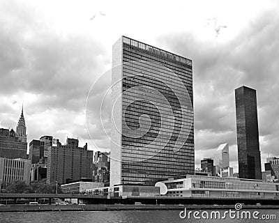 United Nations is headquartered in New York City, Editorial Stock Photo