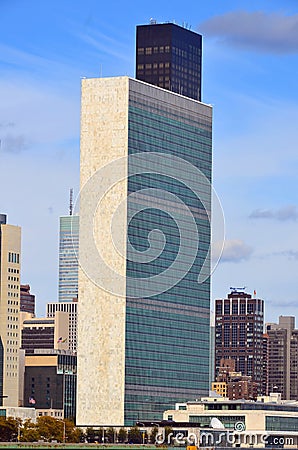 United Nations is headquartered in New York City, Editorial Stock Photo