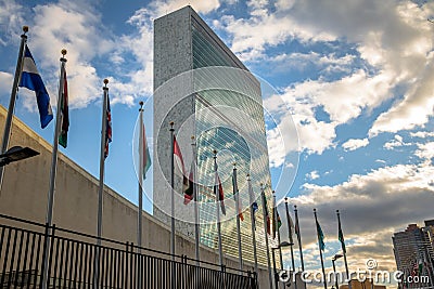 United Nations Headquarters - New York, USA Editorial Stock Photo