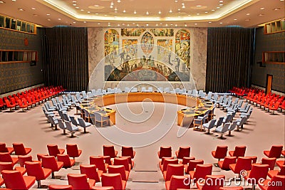 United Nations Security Council Room Editorial Stock Photo