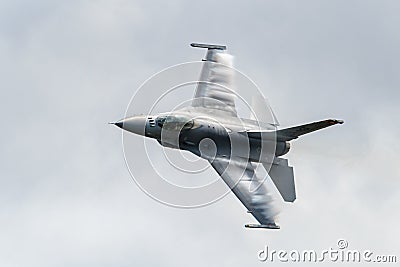 United States Air Force F-16 Fighter Jet Editorial Stock Photo