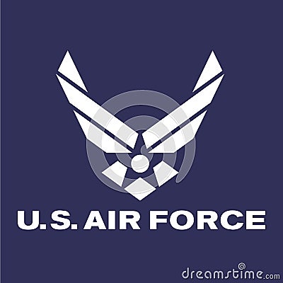 us air force on realistic texture Editorial Stock Photo