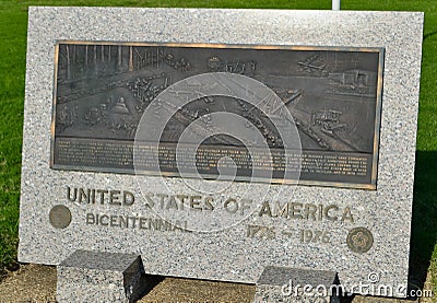 United States of America Bicentennial 1776-1976 Editorial Stock Photo