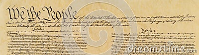 United States of America Constitution Stock Photo