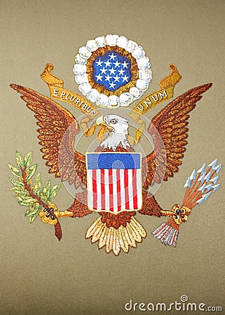 United States of America Emblem Stock Photo