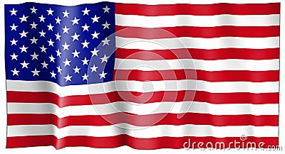 United States of America Flag Stock Photo