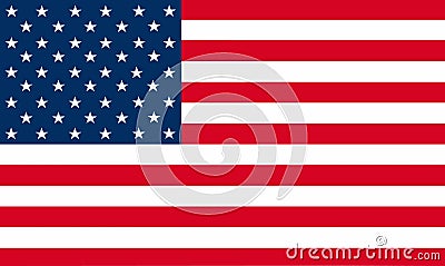 United States of America flag vector. Illustration of American nat Vector Illustration