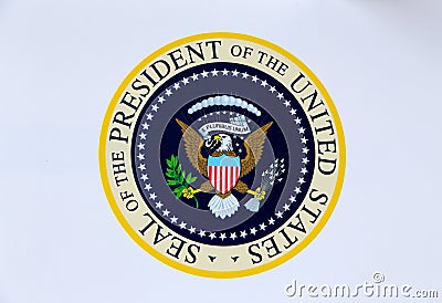 United States of America Presidential Seal Stock Photo