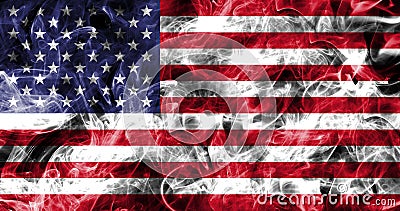 United States of America smoke flag, American flag, USA flag Stock Photo