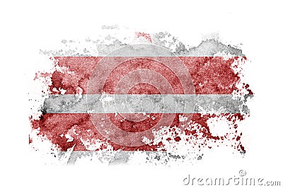 United States of America, America, US, USA, American, Washington D.C flag background painted on white paper with watercolor Stock Photo